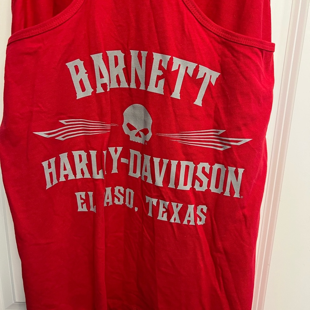 Harley-Davidson Red Graphic Tank Top - Picture 3 of 6